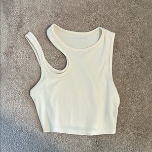 Cream Sleeveless Women's Top